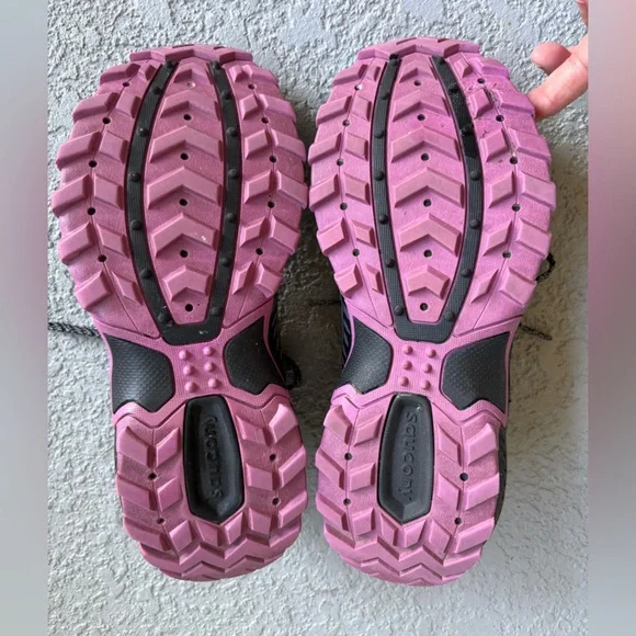 Saucony Excursion TR15 Trail Running Black And Purple Athletic Shoe Women SIZE 8 - Picture 8 of 8